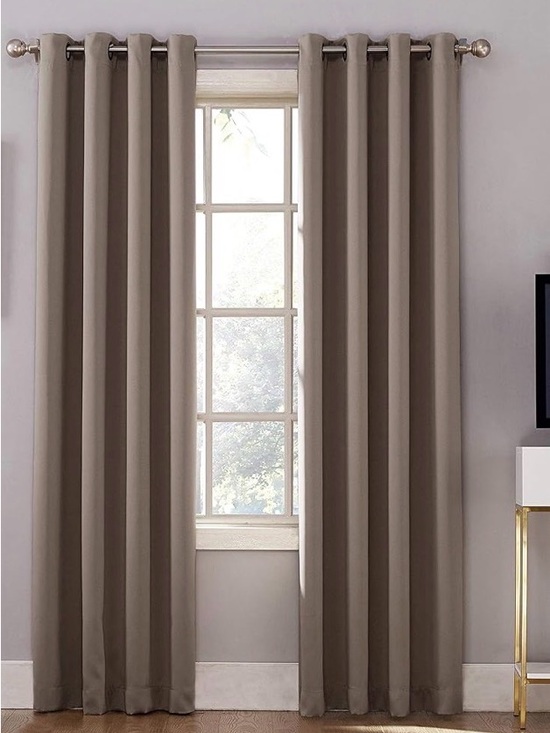 Sun Zero Other - Sun Zero 2-Pack 
Blackout Grommet Curtain Panel Pair, 52" x 63 Curtain Panels